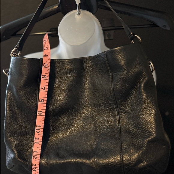 Coach Black Leather Isabelle Black Shoulder Bag - Picture 3 of 5